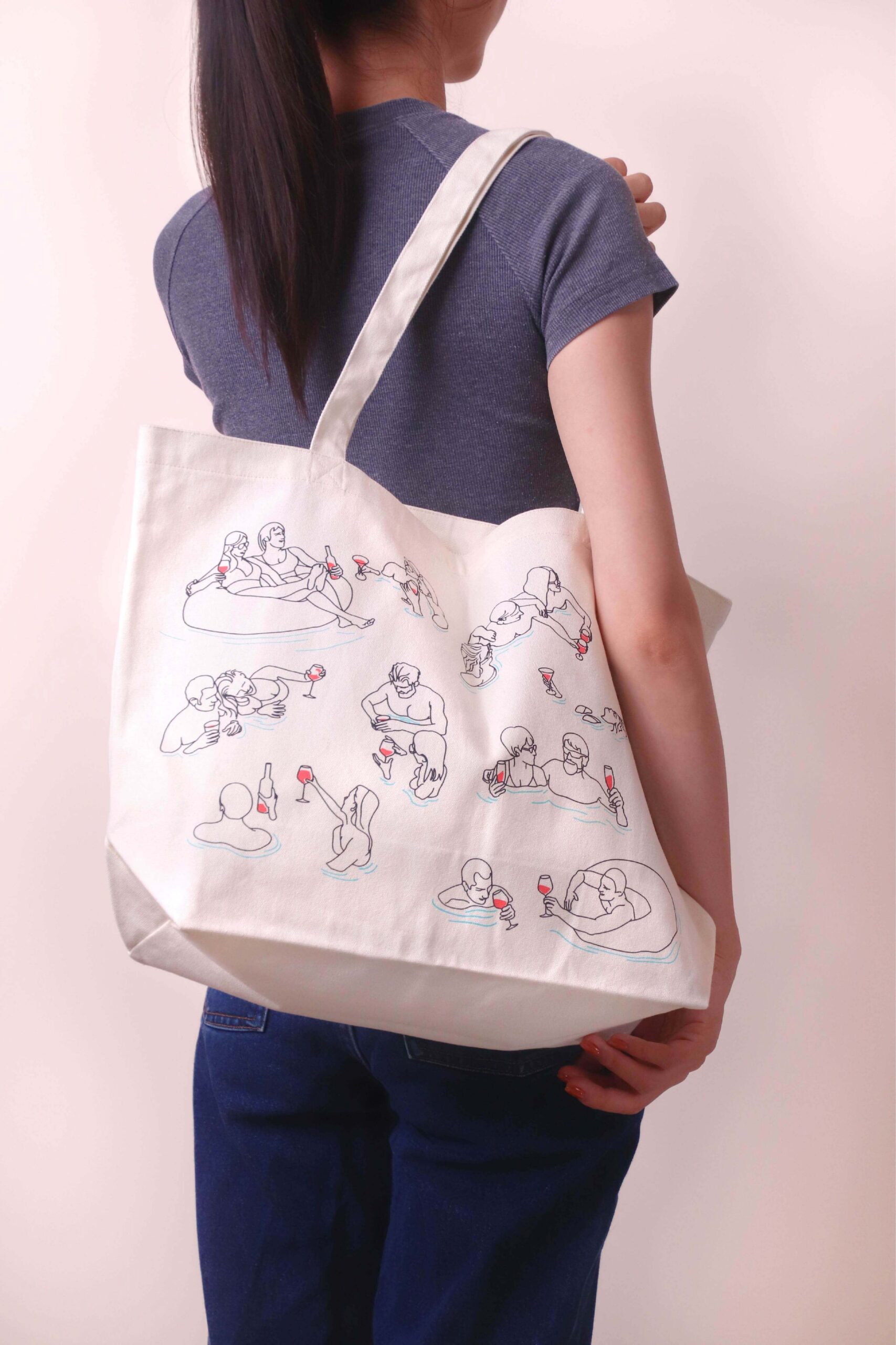 tote-bag-wine-island - Two lovers team